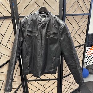 American Rag Black Faux Leather Jacket